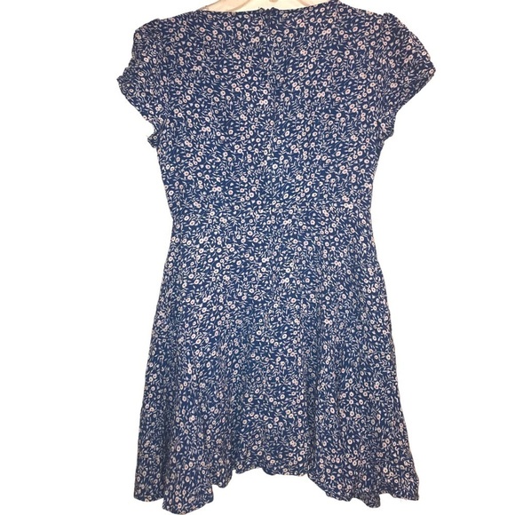 Princess Polly The Sting Blue Floral Mini Dress Young Ladies size 0 - Picture 2 of 5